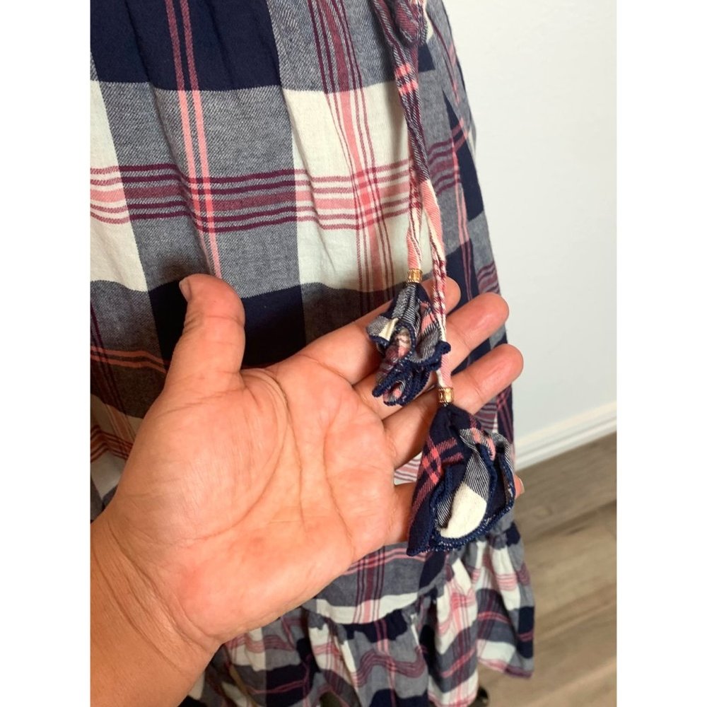 Isabella Sinclair by Anthropologie Flannel Dickens Plaid Dress Size XS - Picture 13 of 16